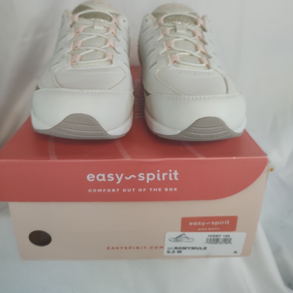 New in Box White Easy Spirit Romy Women's Sneaker Mulesby Easy Spirit - Picture 7 of 7